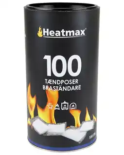 Heatmax optænding - tændposer i rør 100 stk.
