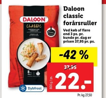 Lidl Daloon Classic Forårsruller tilbud
