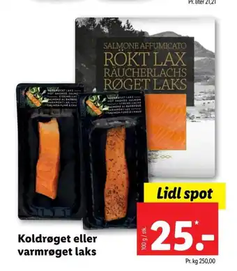 Lidl Koldrøget eller Varmrøget Laks tilbud