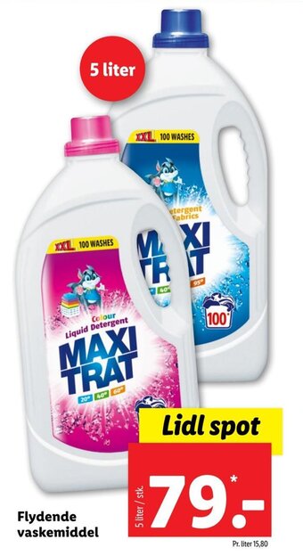 Lidl Flydende Vaskemiddel tilbud