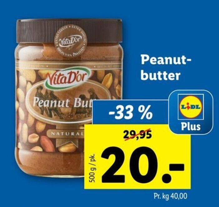 PeanutButter tilbud hos Lidl