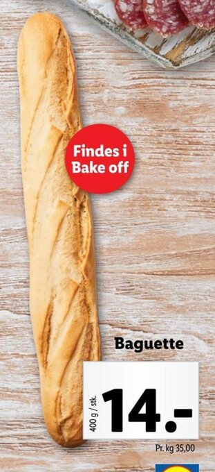 Lidl Baguette tilbud