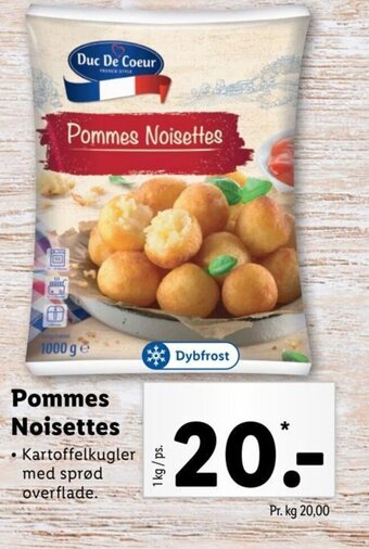 Lidl Pommes Noisettes tilbud