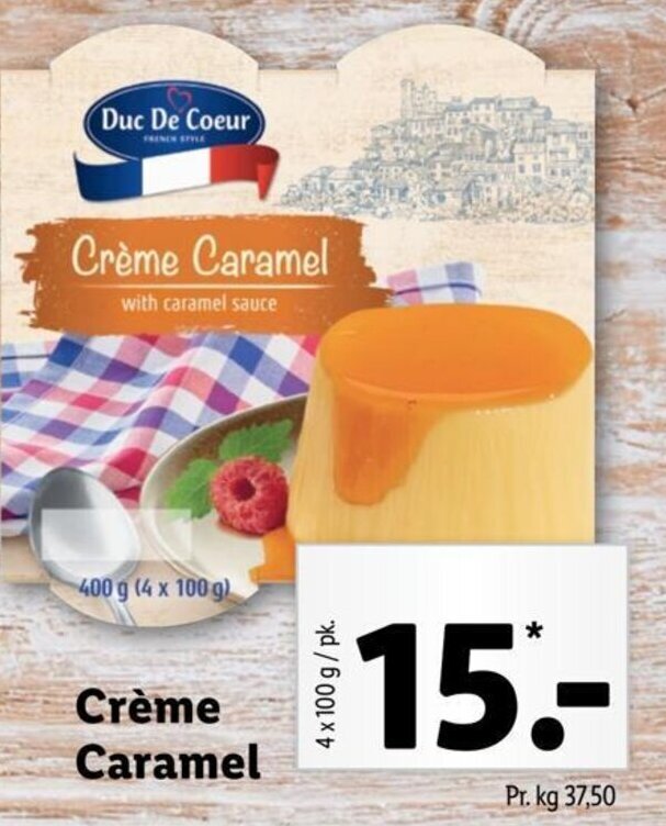 Crème Caramel tilbud hos Lidl