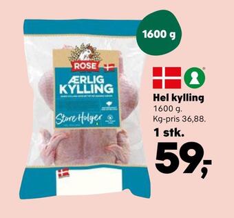 Kvickly Hel kylling tilbud