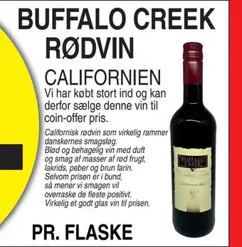 Buffalo creek rødvin