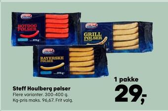 Kvickly Steff houlberg pølser tilbud