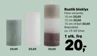 Kvickly Rustik bloklys tilbud