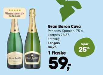 Kvickly Gran baron cava tilbud