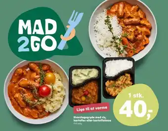 Kvickly Hverdagsgryde med ris, kartofler eller kartoffelmos tilbud