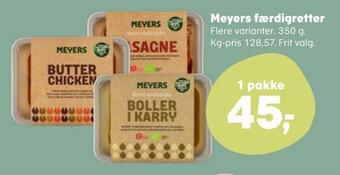Kvickly Meyers færdigretter tilbud