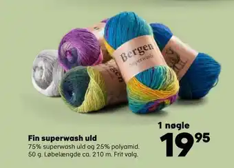 Kvickly Fin superwash uld tilbud