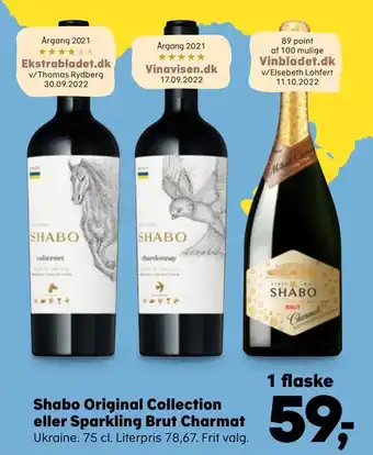 Shabo original collection eller sparkling brut charmat