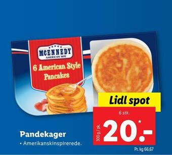 Lidl Pandekager tilbud