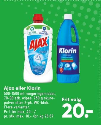 Ajax eller klorin