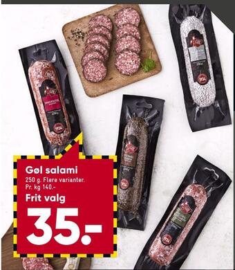 Bilka Gøl salami tilbud