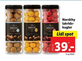 Lidl Nordthy lakridskugler tilbud