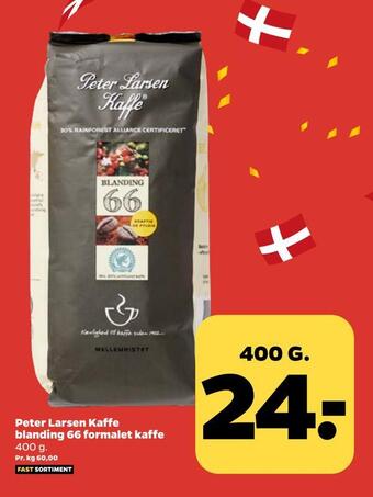 Netto Peter larsen kaffe blanding 66 formalet kaffe tilbud