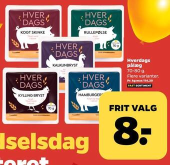 Netto Hverdags pålæg tilbud