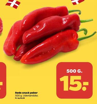 Netto Røde snack peber tilbud