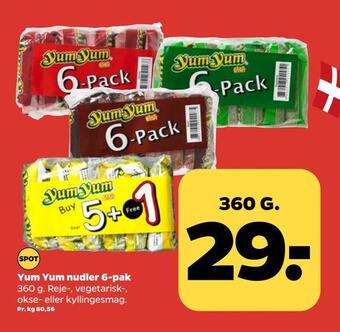 Yum yum nudler 6-pak