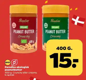 Paradiso økologisk peanutbutter