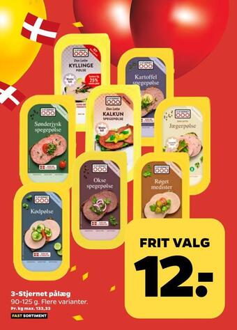 Netto 3-stjernet pålæg tilbud