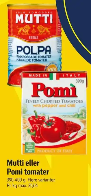 Føtex Mutti eller pomi tomater tilbud
