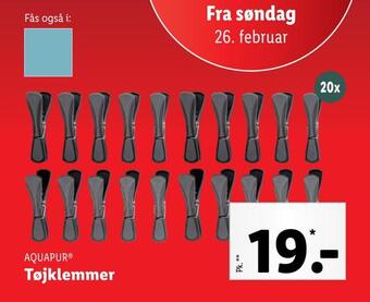 Lidl Tøjklemmer tilbud