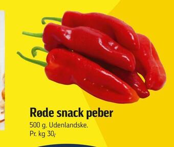 Føtex Røde snack peber tilbud