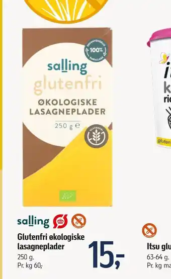 Føtex Glutenfri økologiske lasagneplader tilbud