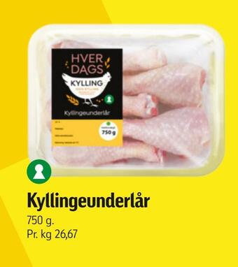 Føtex Kyllingeunderlår tilbud