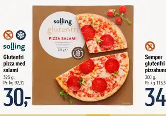 Føtex Glutenfri pizza med salami tilbud