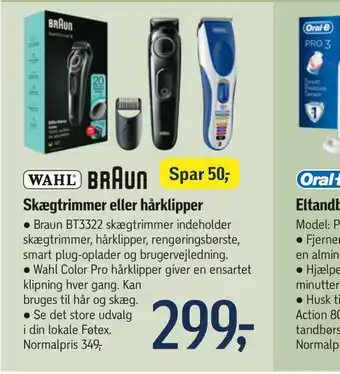 Føtex Skægtrimmer eller hårklipper tilbud