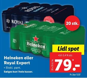 Heineken eller Royal Export
