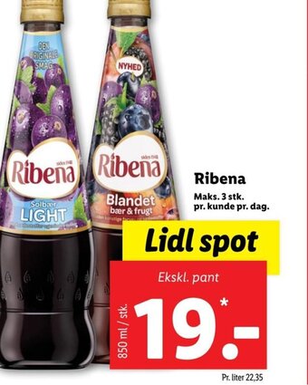 Lidl Ribena tilbud
