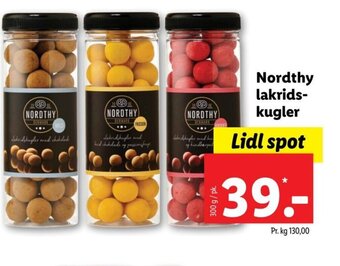 Lidl Nordthy Lakridskugler tilbud