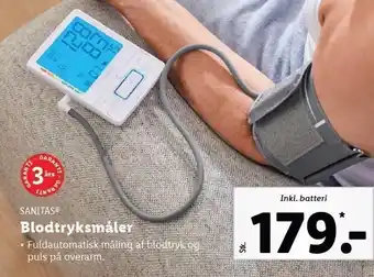 Lidl Sanitas blodtryksmåler tilbud