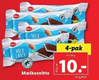 Lidl Milbona mælkesnitte tilbud