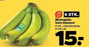 Netto Økoologiske uuru bananer tilbud