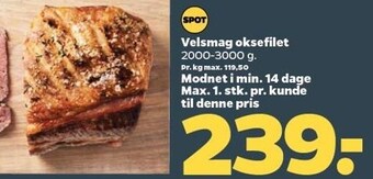 Netto Velsmag oksefilet tilbud