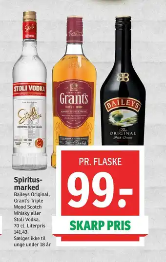 SPAR Spiritus marked tilbud