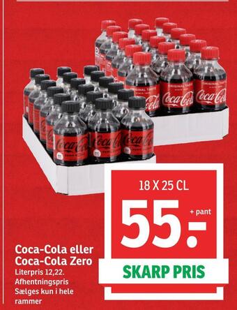 SPAR Coca-cola eller coca-cola zero tilbud
