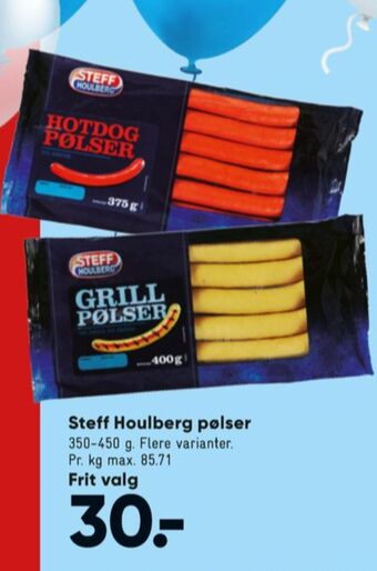 Bilka Steff houlberg grillpølser tilbud