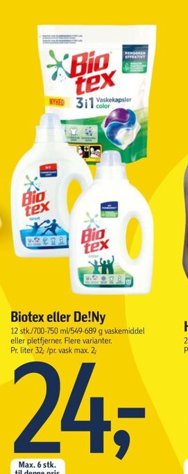 Føtex Biotex vaskemiddel-flydende tilbud