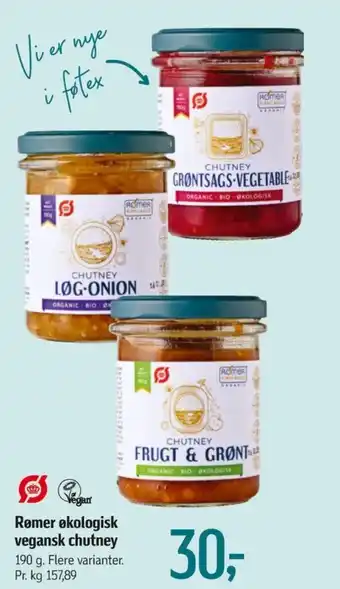 Rømer vegan chutney