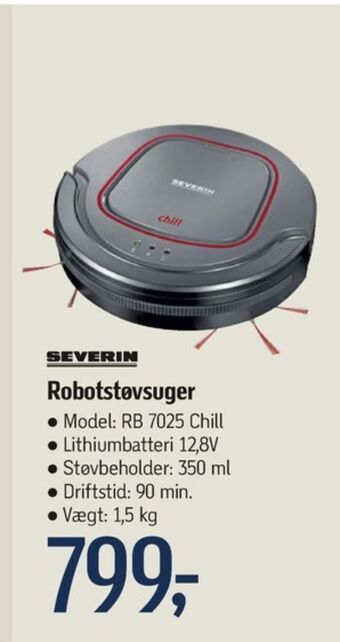 Føtex Severin robotstøvsuger tilbud