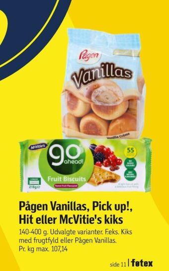 Føtex Vanillas kager tilbud