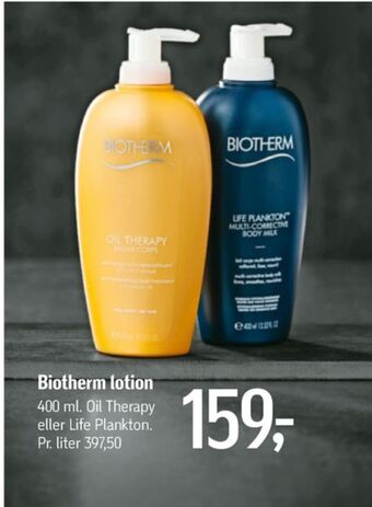 Føtex Biotherm bodylotion tilbud