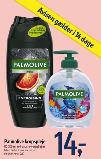 Føtex Palmolive deo roll-on tilbud